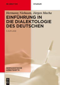 Title: Einführung in die Dialektologie des Deutschen, Author: Hermann Niebaum