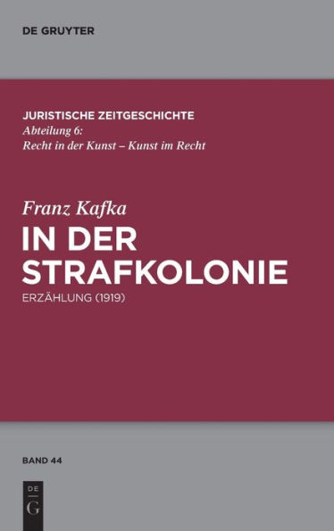 In der Strafkolonie: Erzählung (1919)