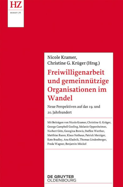 Freiwilligenarbeit und gemeinnützige Organisationen im Wandel: Neue Perspektiven auf das 19. und 20. Jahrhundert