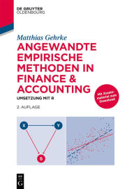 Title: Angewandte empirische Methoden in Finance & Accounting: Umsetzung mit R, Author: Matthias Gehrke
