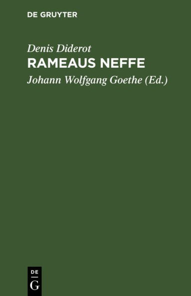 Rameau's Neffe: Ein Dialog