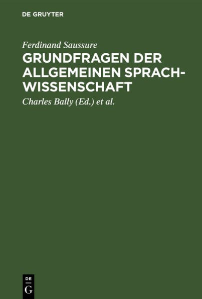 Grundfragen der allgemeinen Sprachwissenschaft