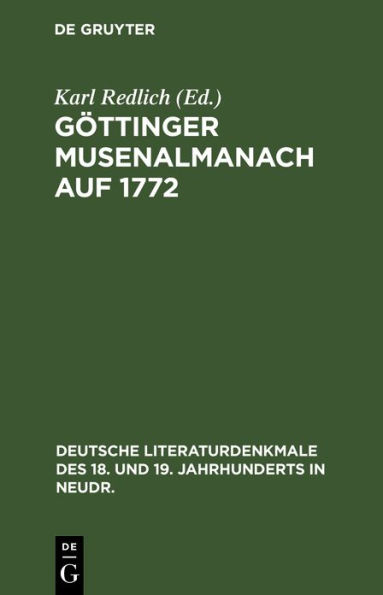 Göttinger Musenalmanach auf 1772