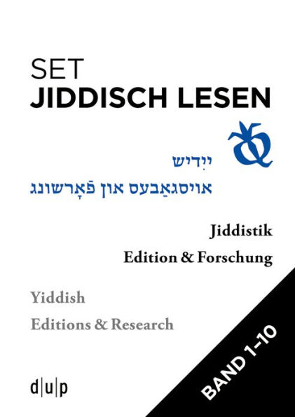 Set: Jiddisch lesen: Jiddistik Edition und Forschung Bd. 1-10