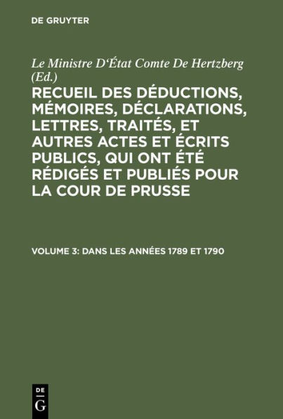 Dans les années 1789 et 1790