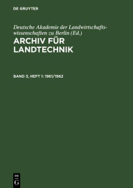 Title: 1961/1962, Author: Deutsche Akademie der Landwirtschaftswissenschaften zu Berlin