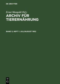 Title: Juli/August 1952, Author: Akademie der Landwirtschaftswissenschaften der Deutschen Demokratischen Republik