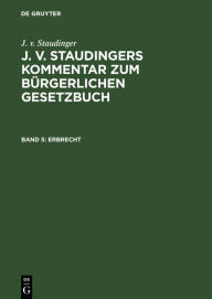 Title: Erbrecht, Author: J. v. Staudinger