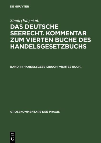 (Handelsgesetzbuch: Viertes Buch.)