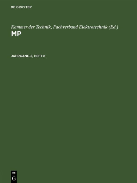 MP. Jahrgang 2, Heft 8