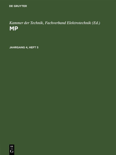 MP. Jahrgang 4, Heft 5