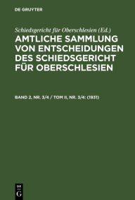Title: 1931, Author: Schiedsgericht für Oberschlesien