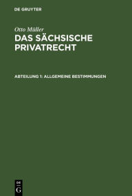 Title: Allgemeine Bestimmungen, Author: Otto M ller