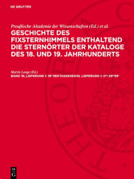 Title: 18h Rektaszension, Lieferung 1: 0m-29m59s, Author: Martin Lange