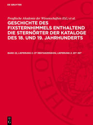 Title: 21h Rektaszension, Lieferung 2: 25m-59m, Author: Deutschen Akademie der Wissenschaften zu Berlin. Sternwarte Babelsberg(Astronomisches Recheninstitut