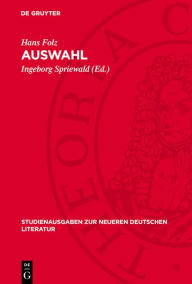 Title: Auswahl, Author: Hans Folz