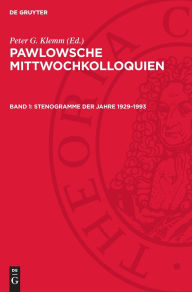 Title: Stenogramme der Jahre 1929-1993, Author: Peter G. Klemm