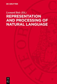 Title: Representation and Processing of Natural Language, Author: Leonard Bolc