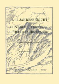 Title: 70.-71. Jahresbericht des Sonnblick-Vereines fï¿½r die Jahre 1972-1973, Author: Springer Vienna