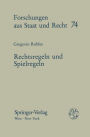 Rechtsregeln und Spielregeln: Eine Abhandlung zur analytischen Rechtstheorie / Edition 1