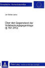 Ueber den Gegenstand der Vollstreckungsgegenklage ( 767 ZPO)