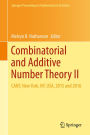 Combinatorial and Additive Number Theory II: CANT, New York, NY, USA, 2015 and 2016