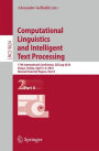 Computational Linguistics and Intelligent Text Processing: 17th International Conference, CICLing 2016, Konya, Turkey, April 3-9, 2016, Revised Selected Papers, Part II