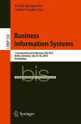 Business Information Systems: 21st International Conference, BIS 2018, Berlin, Germany, July 18-20, 2018, Proceedings