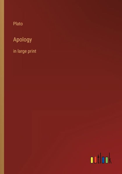 Apology: in large print