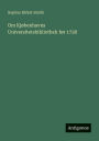 Om Kjï¿½benhavns Universitetsbibliothek fï¿½r 1728