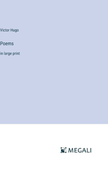 Poems: in large print