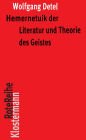 Hermeneutik der Literatur und Theorie des Geistes: Exemplarische Interpretationen poetischer Texte