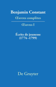 Title: Écrits de jeunesse (1774-1799), Author: Jean-Daniel Candaux