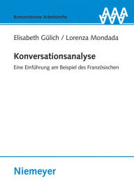 Title: Konversationsanalyse, Author: Elisabeth Gïlich