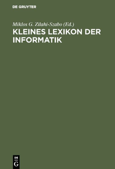 Kleines Lexikon der Informatik / Edition 1