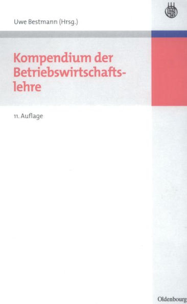 Kompendium Der Betriebswirtschaftslehre By Uwe Bestmann, Hardcover ...