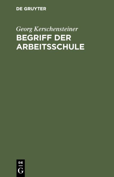 Begriff der Arbeitsschule