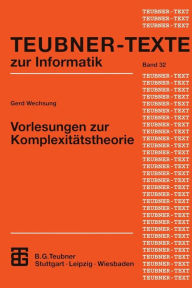 Title: Vorlesungen zur Komplexitätstheorie, Author: Gerd Wechsung