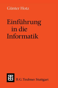 Title: Einführung in die Informatik, Author: Günther Hotz