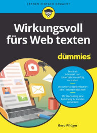 Title: Wirkungsvoll fürs Web texten für Dummies, Author: Gero Pflüger