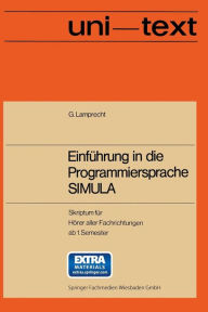 Title: Einführung in die Programmiersprache SIMULA: Anleitung zum Selbststudium, Author: Günther Lamprecht
