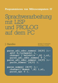 Title: Sprachverarbeitung: mit LISP und PROLOG auf dem PC, Author: Jürgen Handke