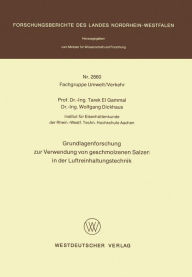 Title: Grundlagenforschung zur Verwendung von geschmolzenen Salzen in der Luftreinhaltungstechnik, Author: Tarek el Gammal