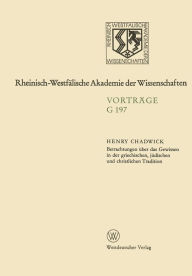 Title: Betrachtungen ï¿½ber das Gewissen in der griechischen, jï¿½dischen und christlichen Tradition, Author: Henry Chadwick