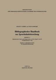 Title: Bibliographisches Handbuch zur Sprachinhaltsforschung, Author: Helmut Gipper