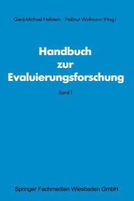 Title: Handbuch zur Evaluierungsforschung: Band 1, Author: Gerd M Hellstem