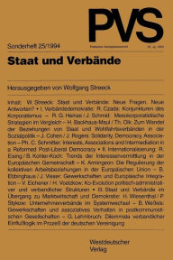 Title: Staat und Verbände, Author: Wolfgang Streeck