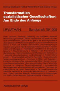 Title: Transformation sozialistischer Gesellschaften: Am Ende des Anfangs, Author: Hellmut Wollmann