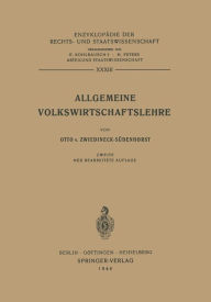 Title: Allgemeine Volkswirtschaftslehre, Author: Otto von Zwiedineck-Südenhorst