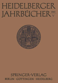 Title: Heidelberger Jahrbücher, Author: Springer Berlin Heidelberg